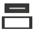 [Inbouw profiel L zwart + 5820LB] Built-in profile L with bioethanol burner (Black powder coating).jpg