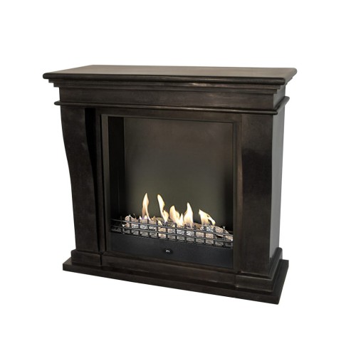 Kreta Mini electric or bio-ethanol fireplace (Bioethanol Classic, Stone anthracite).jpg