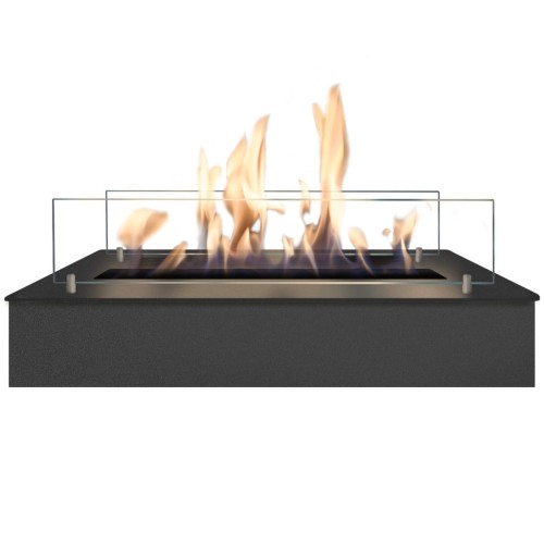 [5820LB] Bioethanol burner L (Black powder coating, Installation overhang).jpg