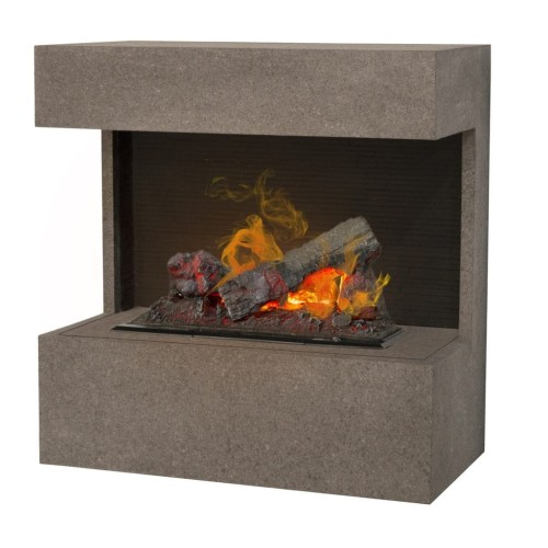 Nova electric or bio-ethanol wall fireplace (Opti-Myst Cassette 400, Concrete look).jpg